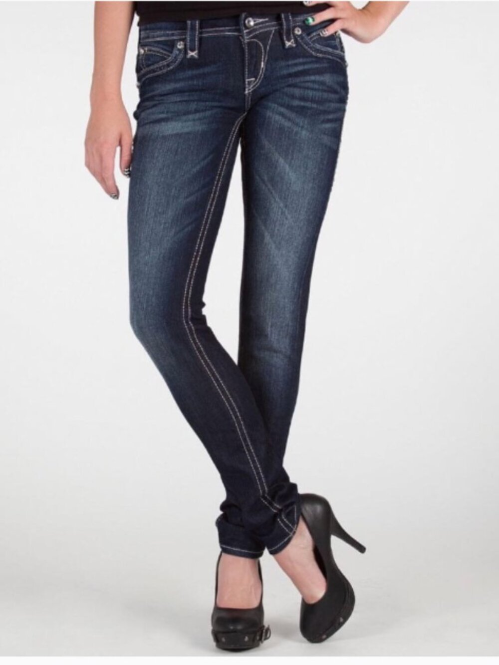 Rock Revival Johanna Skinny Dark Wash Jean - Size 29